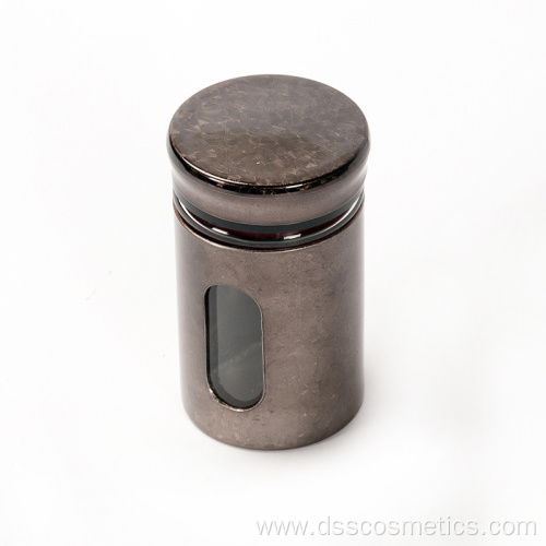 Hot selling black hexagonal spice jars set sealed can can keep fresh and easy to clean. It can be used in the kitchen